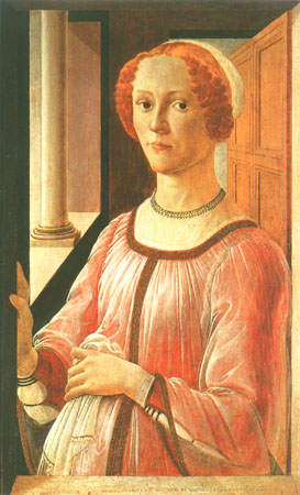 Porträt einer Dame von Sandro Botticelli