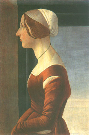 Porträt einer Frau von Sandro Botticelli