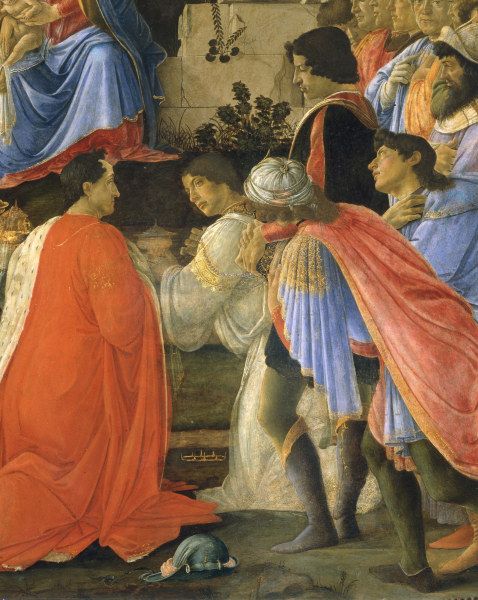 S.Botticelli, Adoration of Kings, Det. von Sandro Botticelli