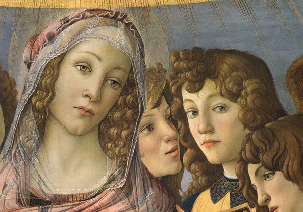 S.Botticelli, Mary and angel von Sandro Botticelli