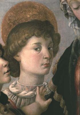 St. John from the Virgin and Child (detail of 44356) von Sandro Botticelli