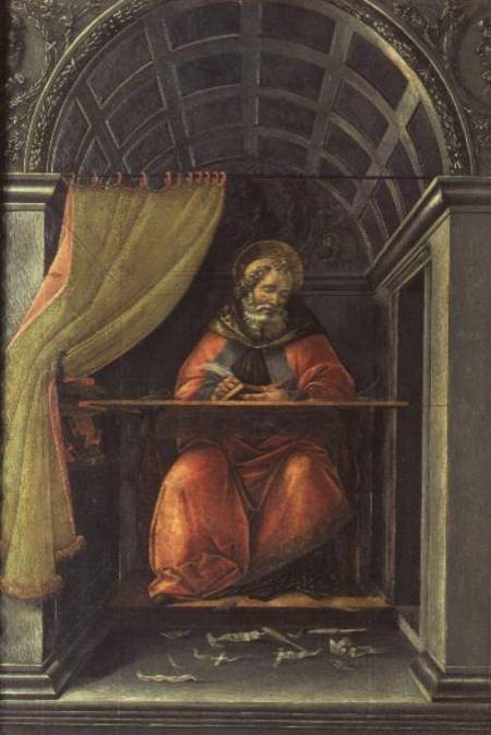 St.Augustine in his cell von Sandro Botticelli