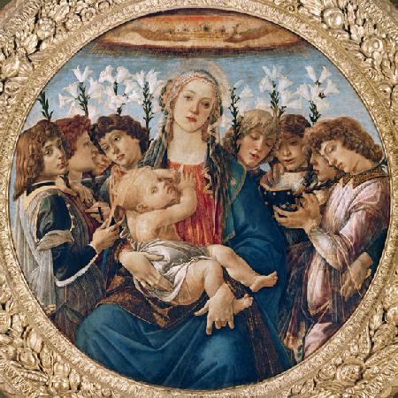 Maria mit dem Kind und singenden Engeln um 1477
