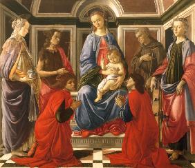 Enthroned Madonna & Saints / Botticelli