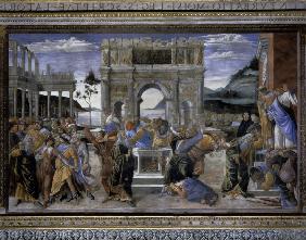 S.Botticelli, Bestrafung der Rotte Korah