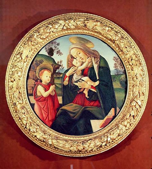 Virgin and Child with John the Baptist von Sandro Botticelli