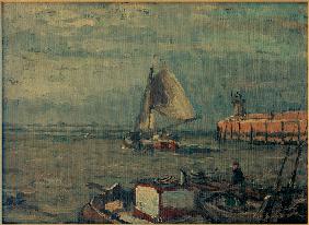 Mole mit Leuchtturm (Emden) II 1910-01-01