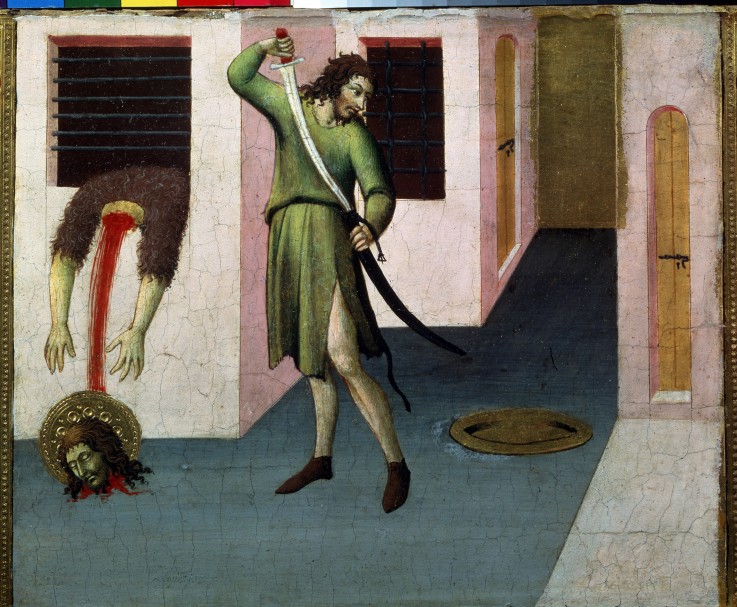 Die Enthauptung Johannes des Täufers von Sano di Pietro