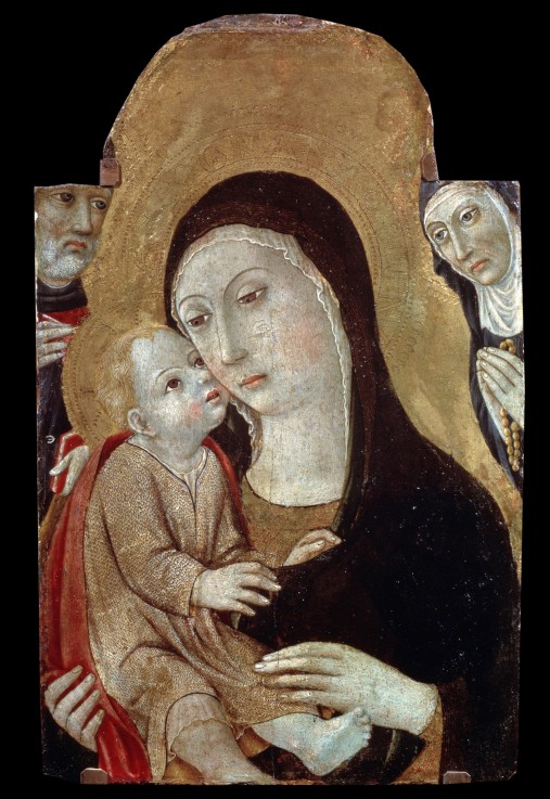 Madonna und Kind mit Heiligen von Sano di Pietro