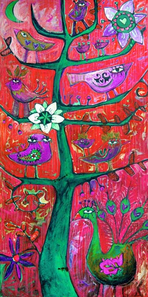 Santosha  Tree 3 (Tree Of Contentment 3) von Sara Catena