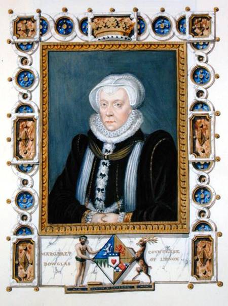 Portrait of Margaret Douglas (1515-78) Countess of Lennox from 'Memoirs of the Court of Queen Elizab von Sarah Countess of Essex
