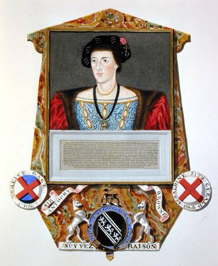 Portrait of Sir Anthony Browne (1500-48) from 'Memoirs of the Court of Queen Elizabeth' von Sarah Countess of Essex