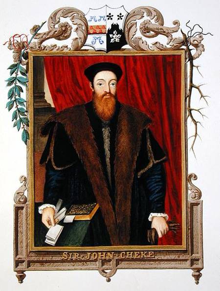 Portrait of Sir John Cheke (1514-57) from 'Memoirs of the Court of Queen Elizabeth' von Sarah Countess of Essex