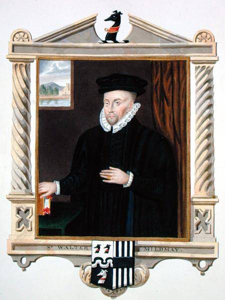 Portrait of Sir Walter Mildmay (c.1520-89) from 'Memoirs of the Court of Queen Elizabeth' after a po von Sarah Countess of Essex