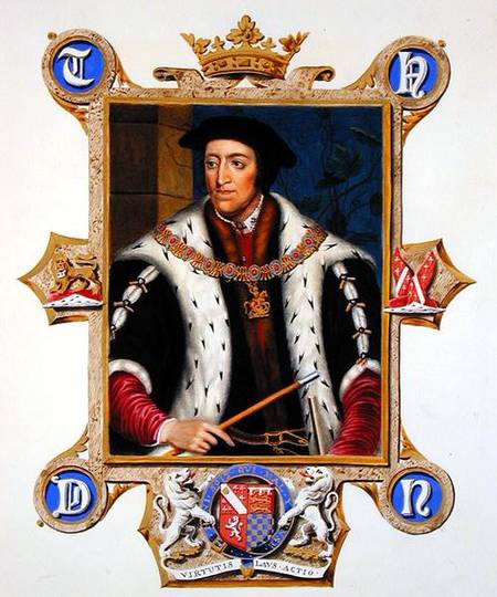 Portrait of Thomas Howard (1473-1554) 3th Duke of Norfolk from 'Memoirs of the Court of Queen Elizab von Sarah Countess of Essex