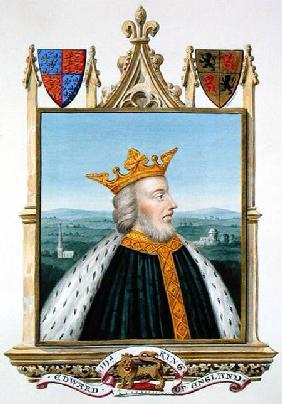 Portrait of Edward III (1312-77) King of England from 1327 from 'Memoirs of the Court of Queen Eliza published