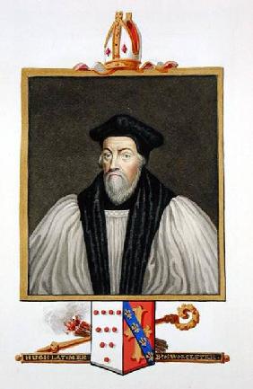 Portrait of Hugh Latimer (b.c.1486-1555) Bishop of Worcester from 'Memoirs of the Court of Queen Eli published