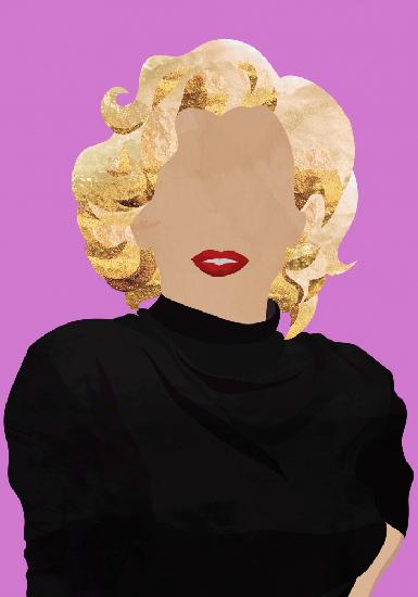 Gesichtslose Marilyn Monroe Moderne Kunst