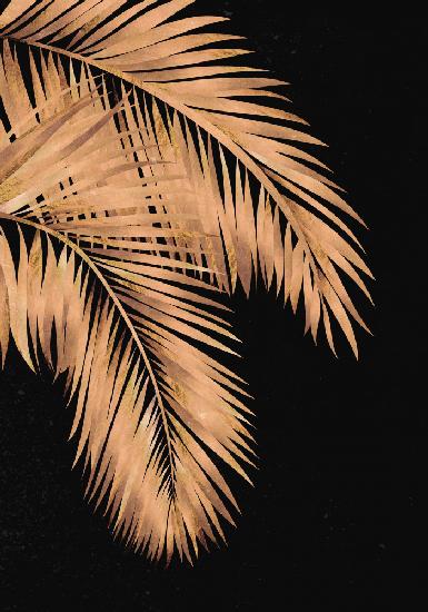 Goldene Palmen,schwarzes Kupfer 1