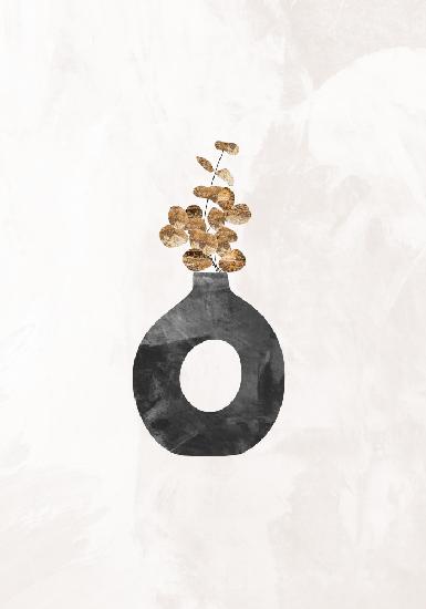 Schwarz-goldene Zimmerpflanze 3