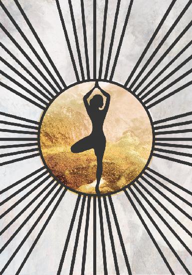 Schwarzgold-Yoga-Sonne 2