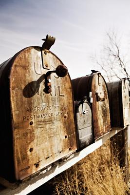 old American mailboxes in midwest von Sascha Burkard