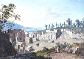 Grand Tourists at the Ruins of Pozzuoli, near Naples 1815