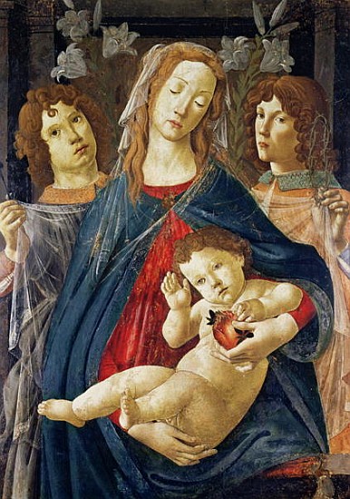 Virgin of the Pomegranate von (school of) Sandro Botticelli