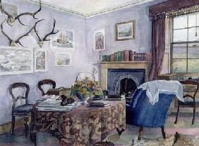 Drawing Room Interior in a Country House in Scotland c.1850  on