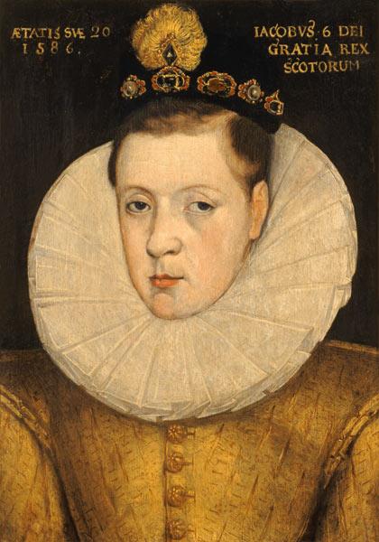 Portrait of James VI of Scotland 1586