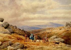 A Shooting Party in the Highlands 1868  on