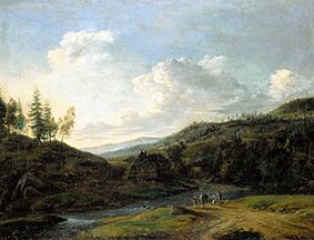 Landschaft aus der Gegend von Hirschberg von Sebastian Karl Chr Reinhardt