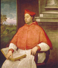 Bildnis des Kardinals Antonio Pallavicini. von Sebastiano del Piombo