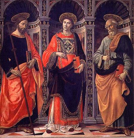 St. James, St. Stephen and St. Peter von Sebastiano Minardi