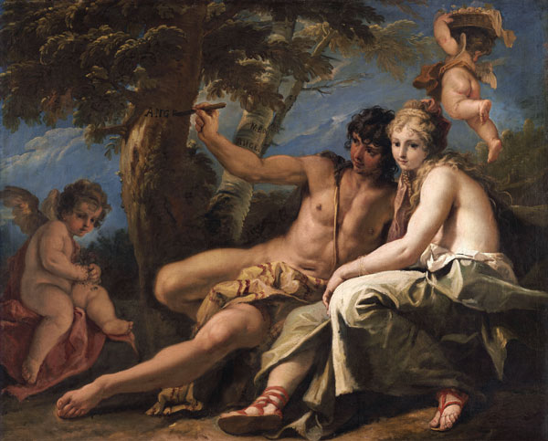 Angelika und Medoro von Sebastiano Ricci von Sebastiano Ricci