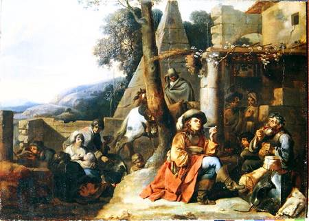 Bohemians and Soldiers at Rest von Sébastien Bourdon