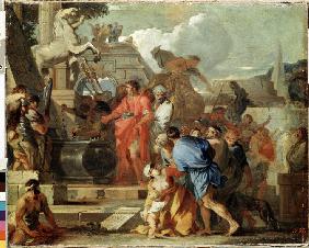 Kaiser Augustus vor dem Grab Alexanders des Großen