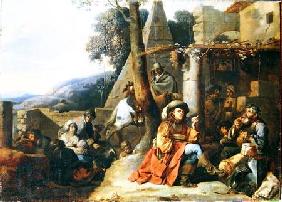 Bohemians and Soldiers at Rest