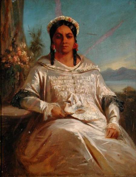 Queen Pomare IV (1827-77) of Tahiti von Sebastien-Charles Giraud