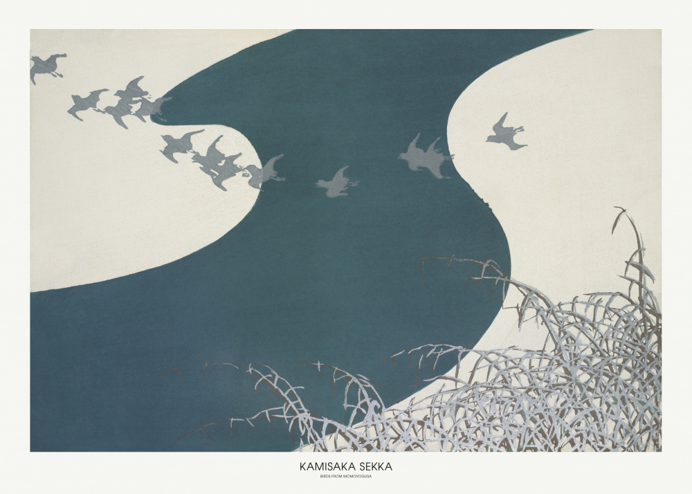 Vögel aus Momoyogusa von Kamisaka Sekka