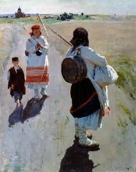 On the Way to Work 1895