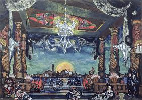 Stage Design for Tales of Hoffmann by Offenbach 1915