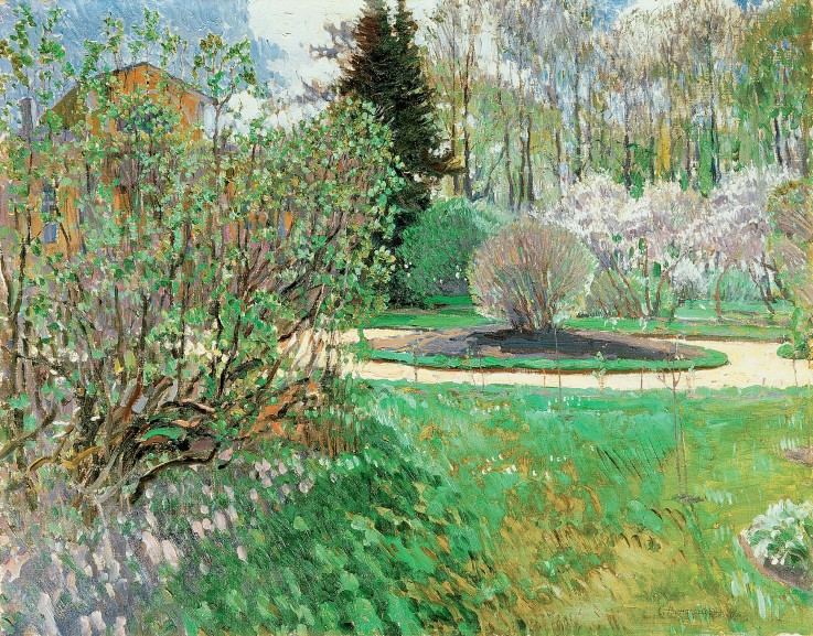 Garten. Frühling von Sergej Arsenjewitsch Winogradow