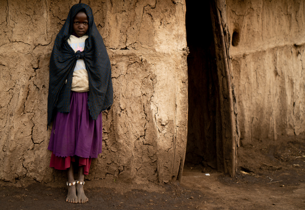 Massai-Mädchen ... bei ihr zu Hause von Shobhit Chawla