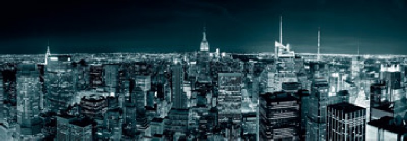 Manhatten Skyline at Night von Shutterstock