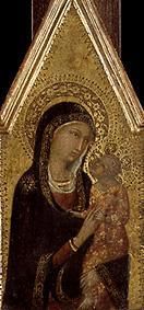 Maria mit dem Kinde von Sienesisch