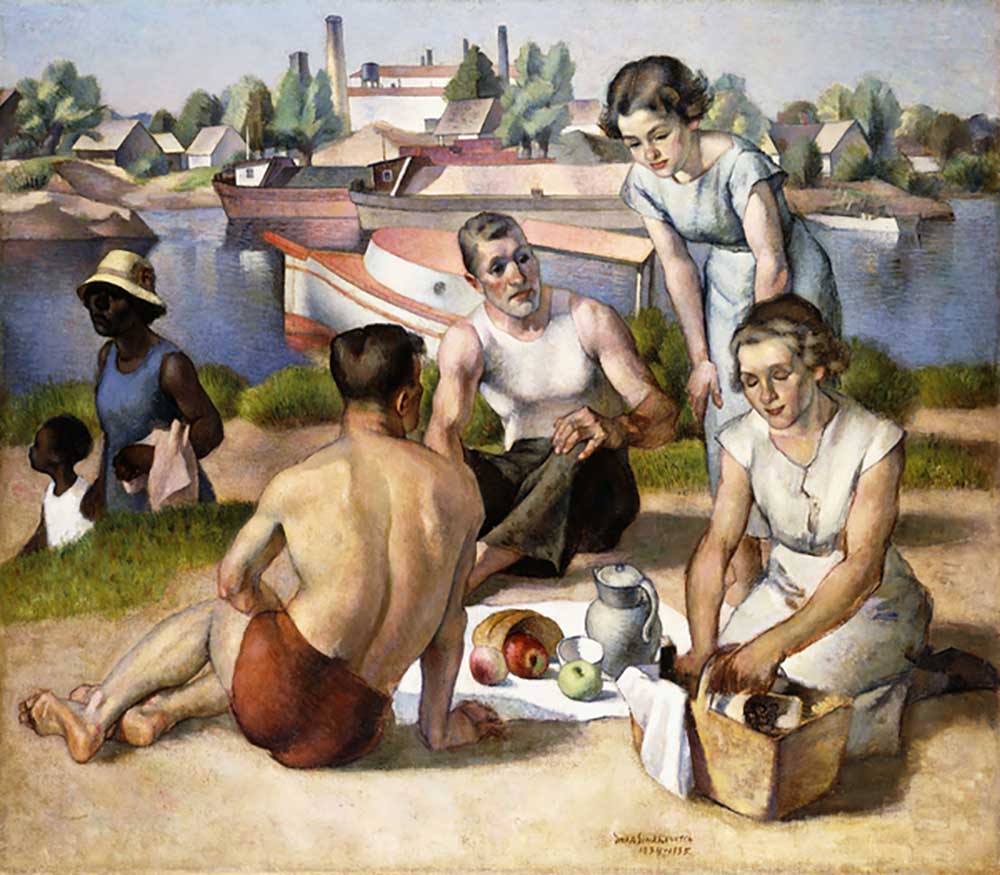 Das Picknick, 1934-1935 von Simka Simkhovitch