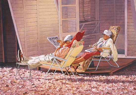 Evening Rest (oil on canvas)  von Simon  Cook