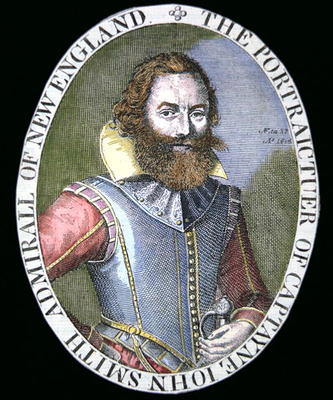Captain John Smith (1580-1631) (coloured engraving) von Simon de Passe