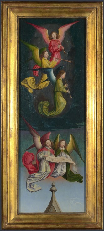 Der Chor der Engel (Altarbild von Abtei St. Bertin) von Simon Marmion